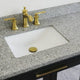 43" Single Vanity, Dark Gray Finish With Gray Granite
