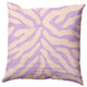 Animal Stripe Decorative Throw Pillow, Lilac, 26"x26"