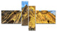 Dom Church in City Cologne Lit By Sun, Cityscape Canvas Print, 60"x32", 4 panels