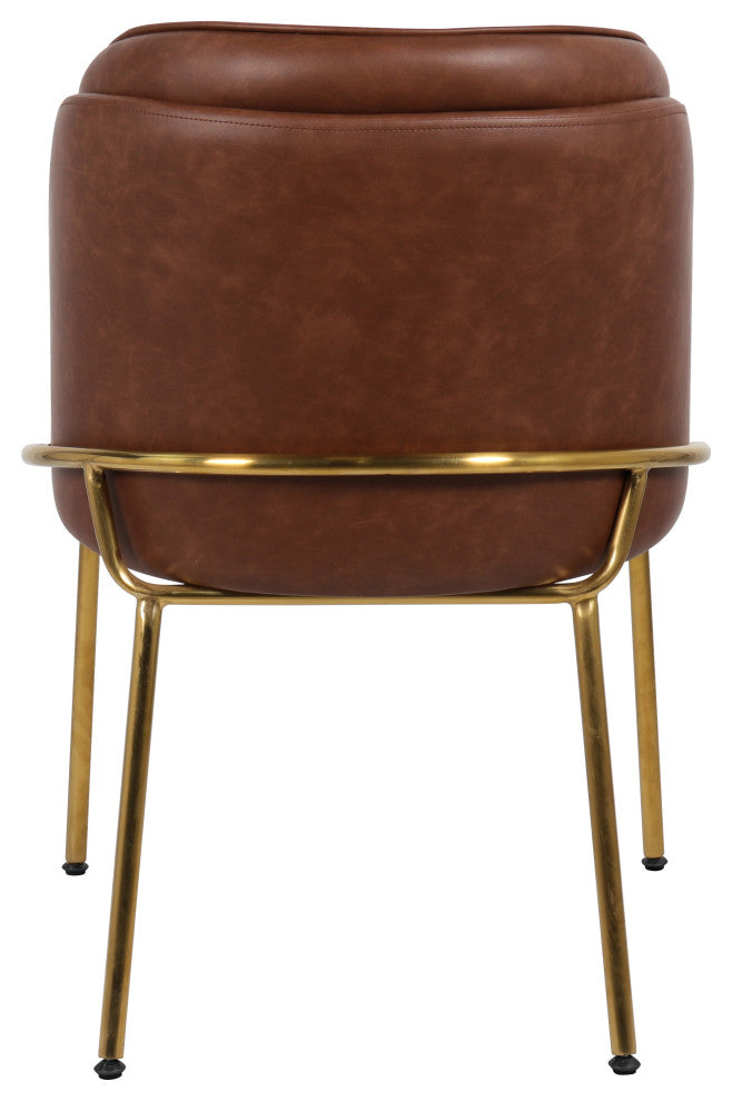 Jagger Upholstered Dining Chair, Brown, Set of 2