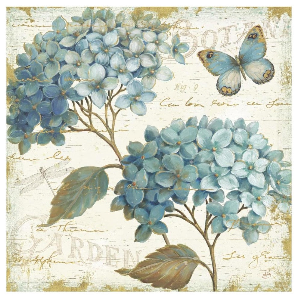 "Blue Garden V" Digital Paper Print by Daphne Brissonnet, 20"x20"