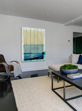"Bondi Lake" Wall Art on Wood, 30"x45"