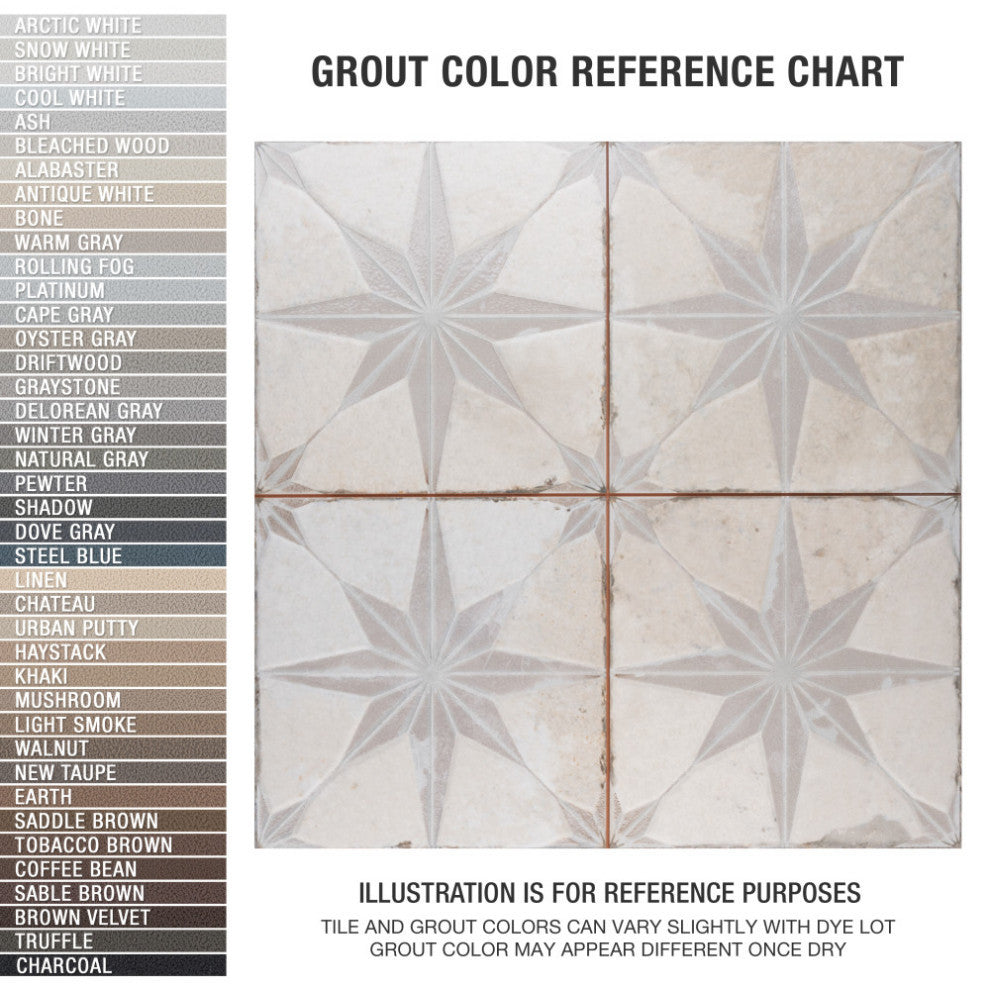 Kings Star Luxe White Ceramic Floor and Wall Tile Sample