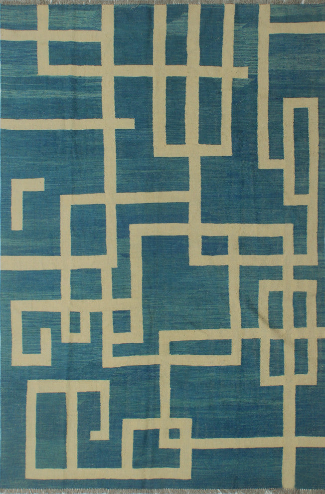 Winchester Kilim Ulbala Blue Rug