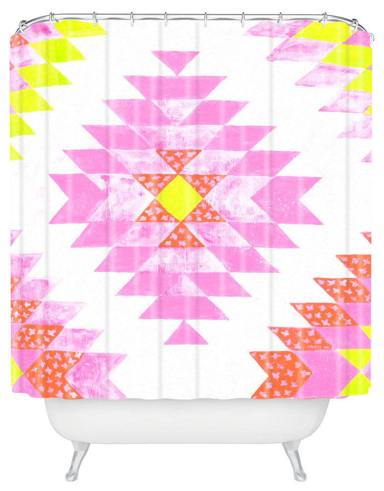 Deny Designs Dash And Ash Chelsea And Coral Shower Curtain