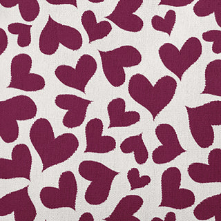 26" x 26" Patterned Hearts Valentine's Day Decorative Indoor Pillow, Magenta
