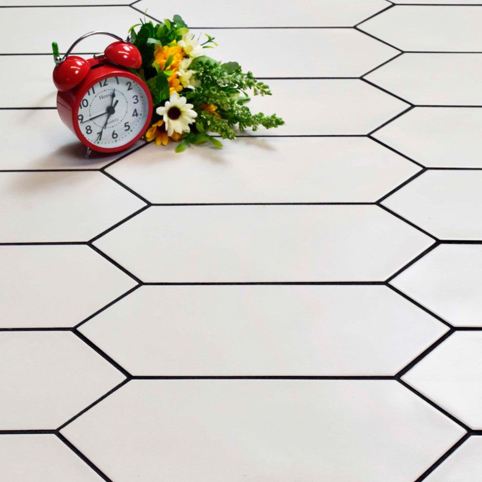 Kite White Porcelain Floor and Wall Tile
