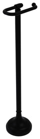 Free Standing European Style Toilet Tissue Holder, Matte Black