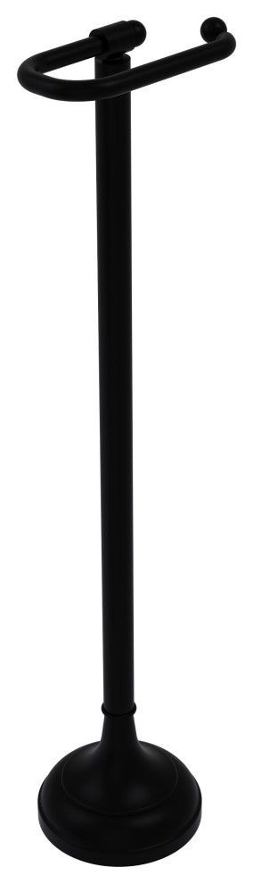 Free Standing European Style Toilet Tissue Holder, Matte Black