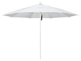 11' Fiberglass Umbrella White, Pacifica, Natural, 11'