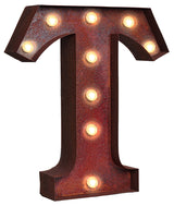 Vintage Retro Lights and Signs Letter "T"