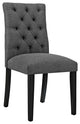 Modern Gray Duchess Fabric Dining Chair