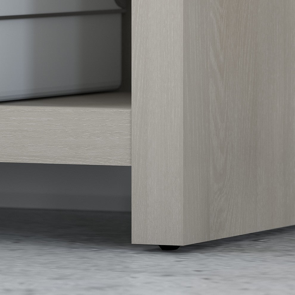 Office by Kathy Ireland Echo 56" Craft Table, Gray Sand