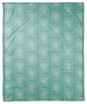 Sea Turtle Stamp Teal 50x60 Throw Blanket