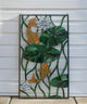 20.25" x 34.5" Fish Play Lotus Leaf Tiffany Style glass window panel