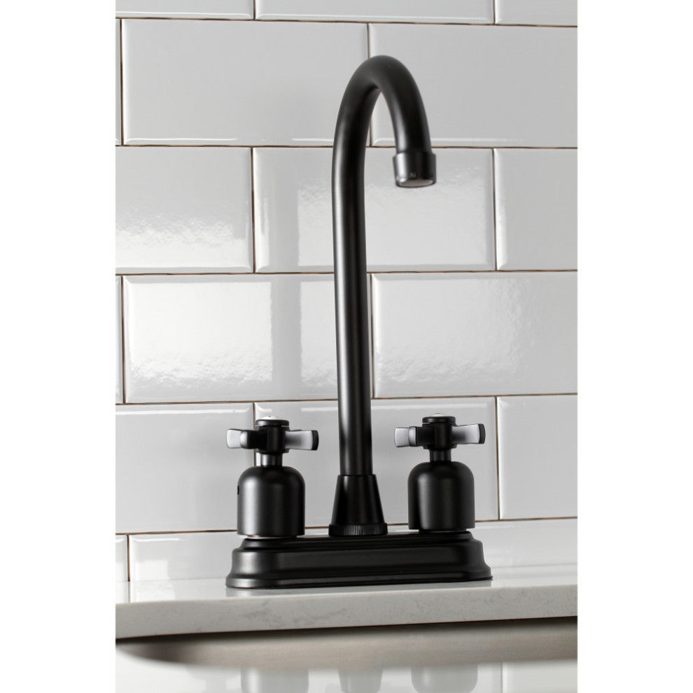 Kingston Brass KB8490ZX Millennium Bar Faucet, Matte Black