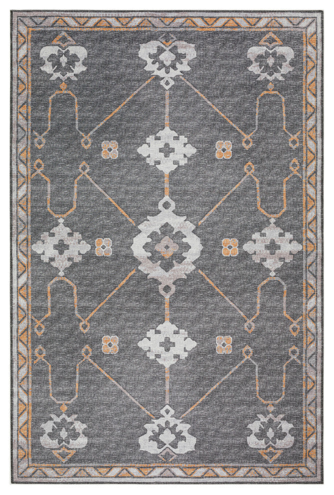 Indoor/Outdoor Sedona SN16 Charcoal Machine Washable 9' x 12' Rug
