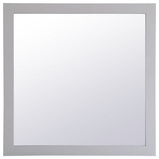 Anderson Square Vanity Mirror, 36", Gray