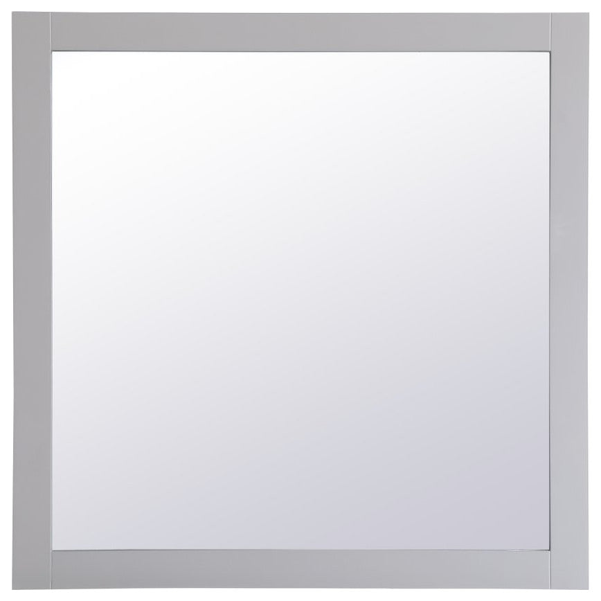 Anderson Square Vanity Mirror, 36", Gray