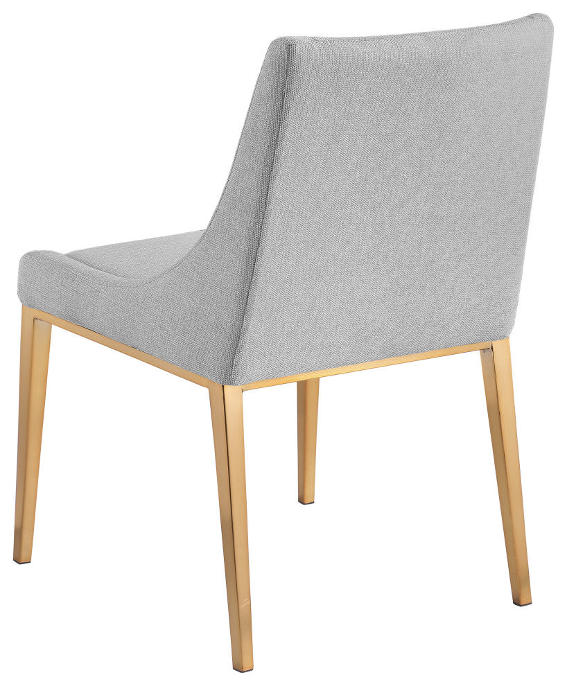 Haines Polyester Fabric Dining Chair, Grey