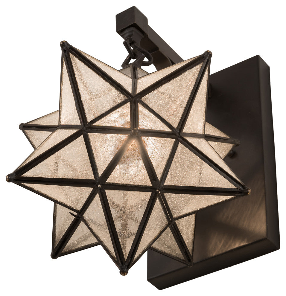 9 Wide Moravian Star Hanging Wall Sconce