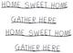 Metal Gather and Home Wall Decor, 4-Piece Set