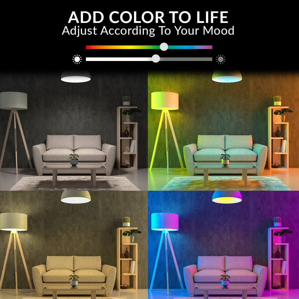 WBM Smart Wi-Fi LED Light Bulb, 4 Pack