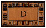 The Grecian Monogram Doormat, Extra-Thick 3'x6', Letter D