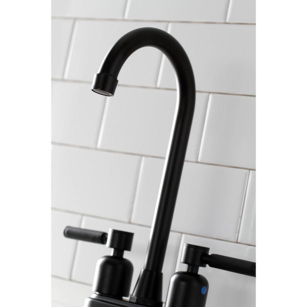 Kingston Brass KB8490DKL Kaiser Bar Faucet, Matte Black