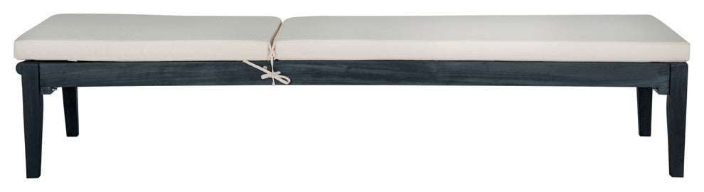 Safavieh Montclair Indoor/Outdoor Sunlounger, Dark Slate Gray