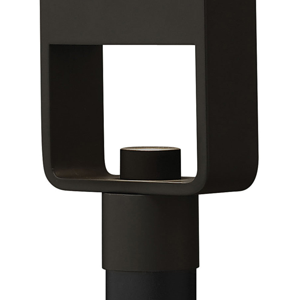 Hinkley Atlantis Large Post Top Or Pier Mount Lantern, Satin Black