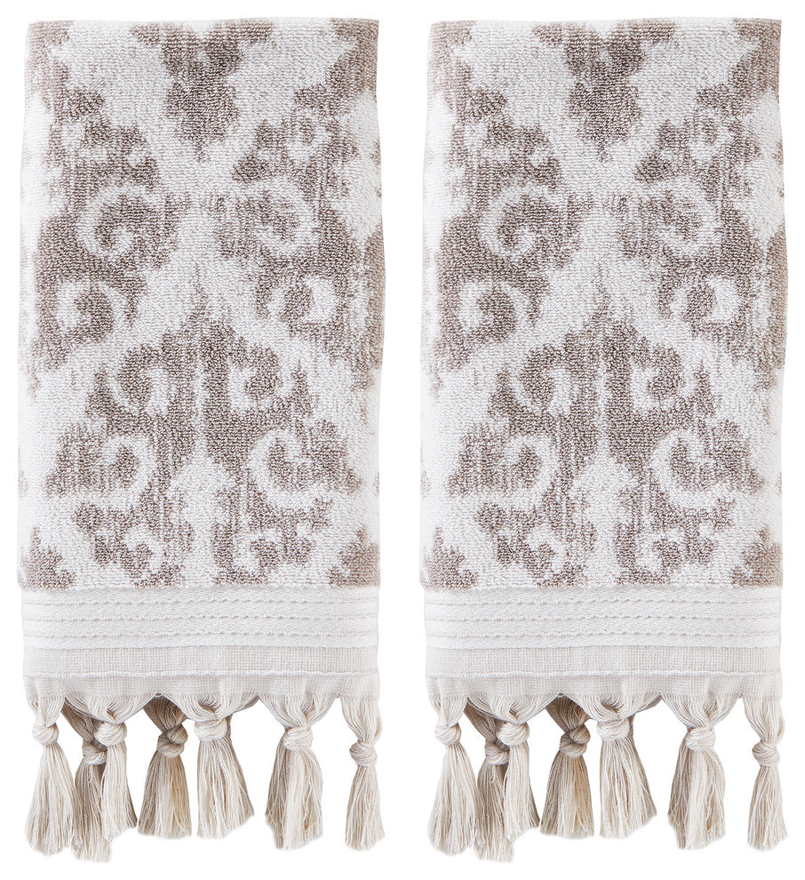 Mirage Fringe Hand Towel, Set of 2