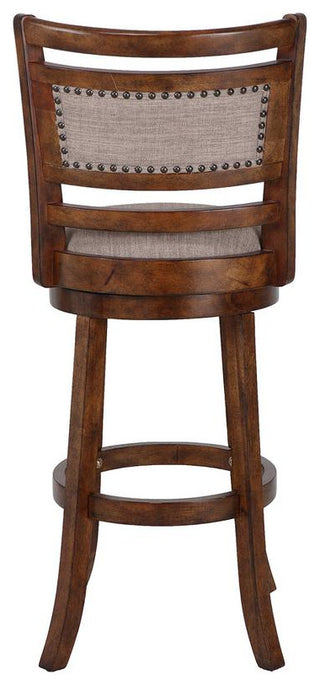 Aberdeen Brown Solid Wood Swivel Bar Stool (Set of 2)