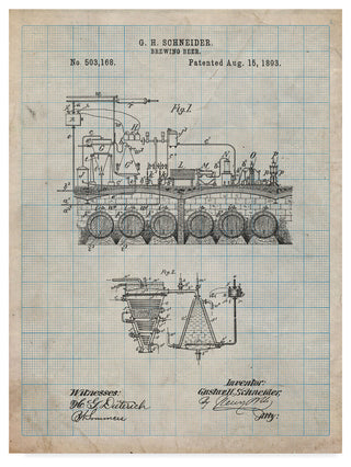 "Beer Brewing Science" by Cole Borders, Canvas Art, 32"x24"