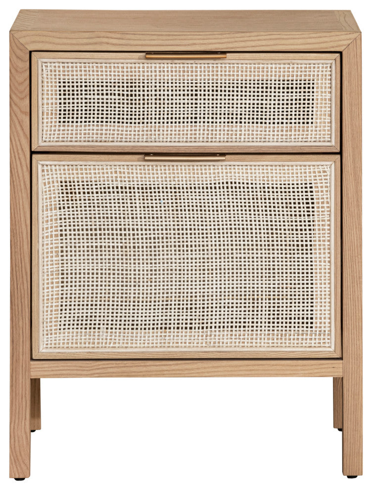 Rattan Filing Cabinet, Brown