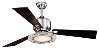 Clara 52" Ceiling Fan, Brushed Nickel