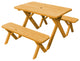 Pressure Treated Pine Cross Leg Picnic Table with Benches