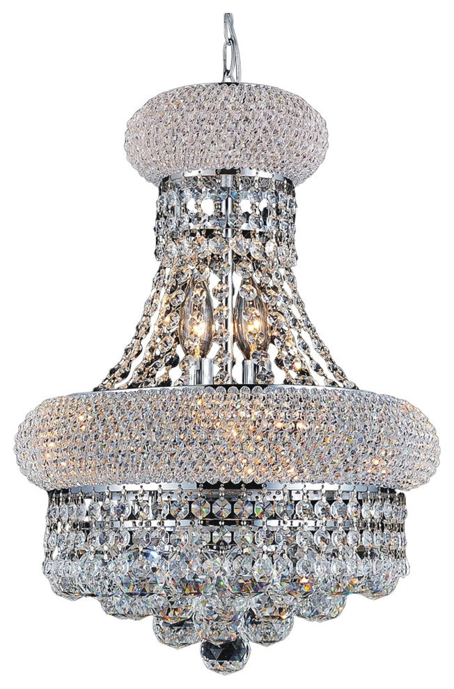 Empire 6 Light Chandelier With Chrome Finish