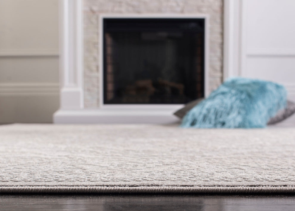 Safavieh Reflection RFT668G Rug, Light Grey/Cream, 9' X 12'