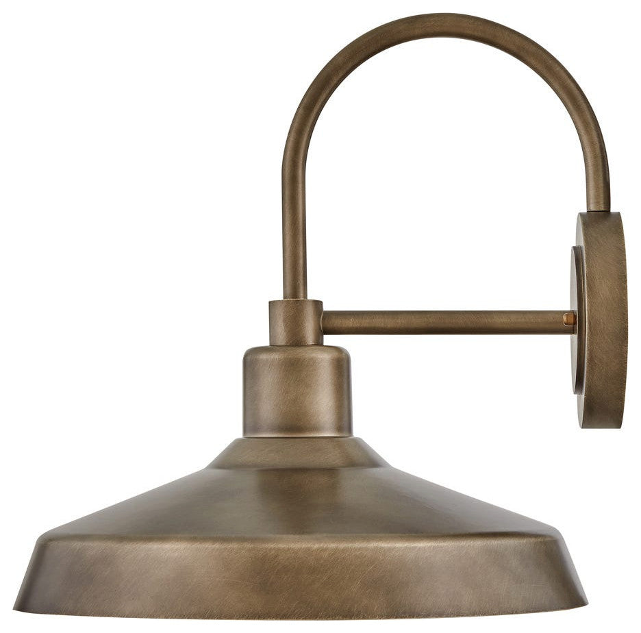 Hinkley Forge 16" Medium Outdoor Wall Mount Lantern, Burnished Bronze