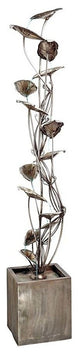 Wandering Leaf Metal Tower Fountain