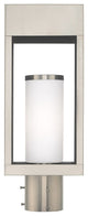 Livex Lighting Brushed Nickel 1-Light Outdoor Post Top Lantern