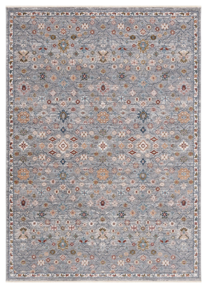 Safavieh Lauren Ralph Lauren Collection LRL1402 Rug, Grey/ Blue/Rust, 5'x8'