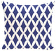 Lattice Kravitz Geometric Print Pillow, Blue Suede, 18"x18"