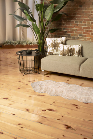 Gordon Faux Sheepskin Rug 2'x6' Double Gradient Tan, Gradient Tan