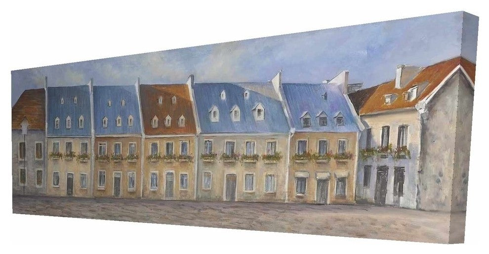 Old Quebec City Print on Wrapped Canvas