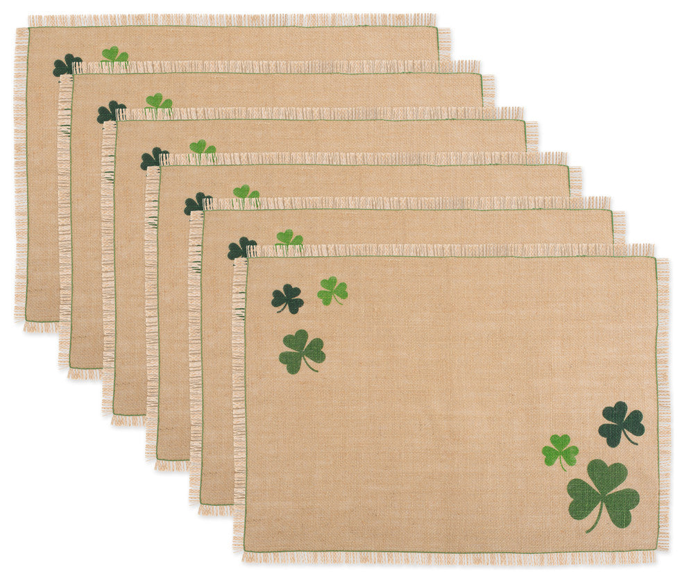 Shamrock Jute Placemat, Set of 6