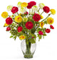 Ranunculus Liquid Illusion Silk Flower Arrangement, Mixed