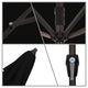 9' Bronze Auto-tilt Crank Lift Aluminum Umbrella, Olefin, Black