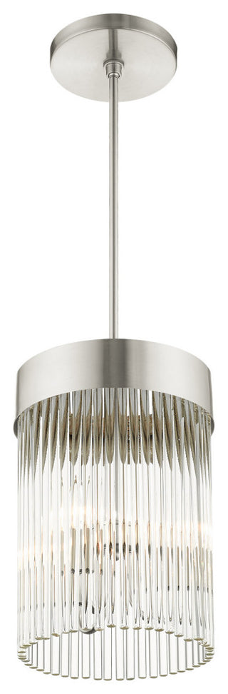 Livex Lighting Norwich 3 Light Brushed Nickel Chandelier
